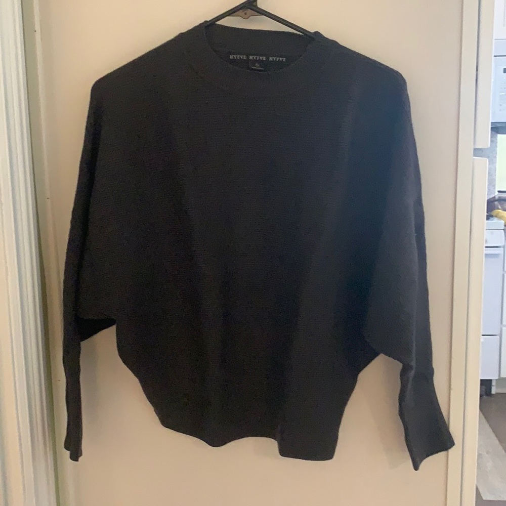Women’s grey ribbed sweater size small